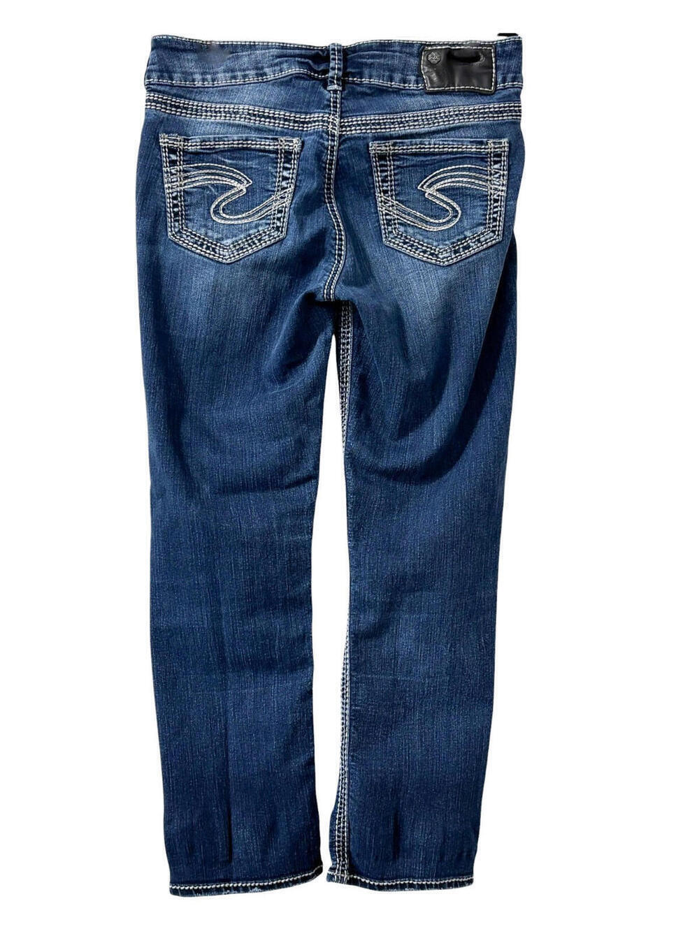 Silver Jeans Suki Mid Rise Curvy Capri Size 26 Crop Jeans Stretch Denim